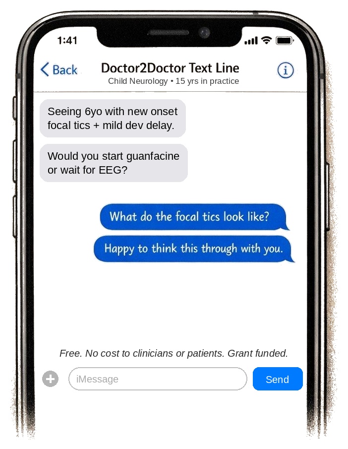 Rural Clinician and Specialist text conversation on Doctor2Doctor